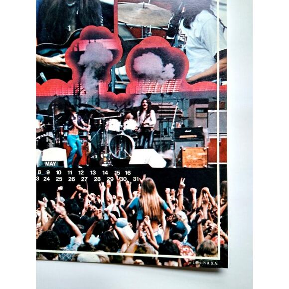 Doobie Brothers Band Wall Poster Original 1975 Classic Rock Music UNUSED 22" NOS - Picture 4 of 4